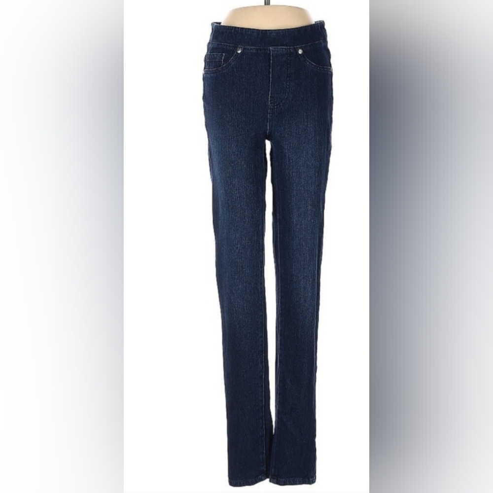 Diane Gilman stretch jeans size 10 TALL - Picture 1 of 5